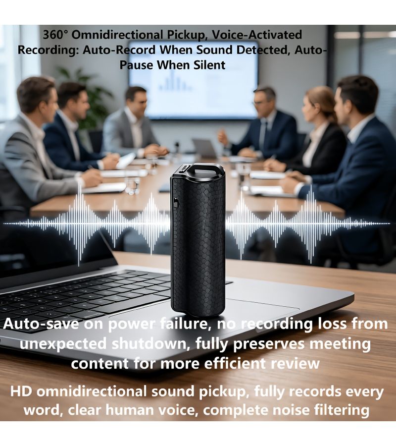 New Long Lasting High Definition Noise Canceling 8G Voice Recorder Magnetic Business Voice Recorder - Image 1