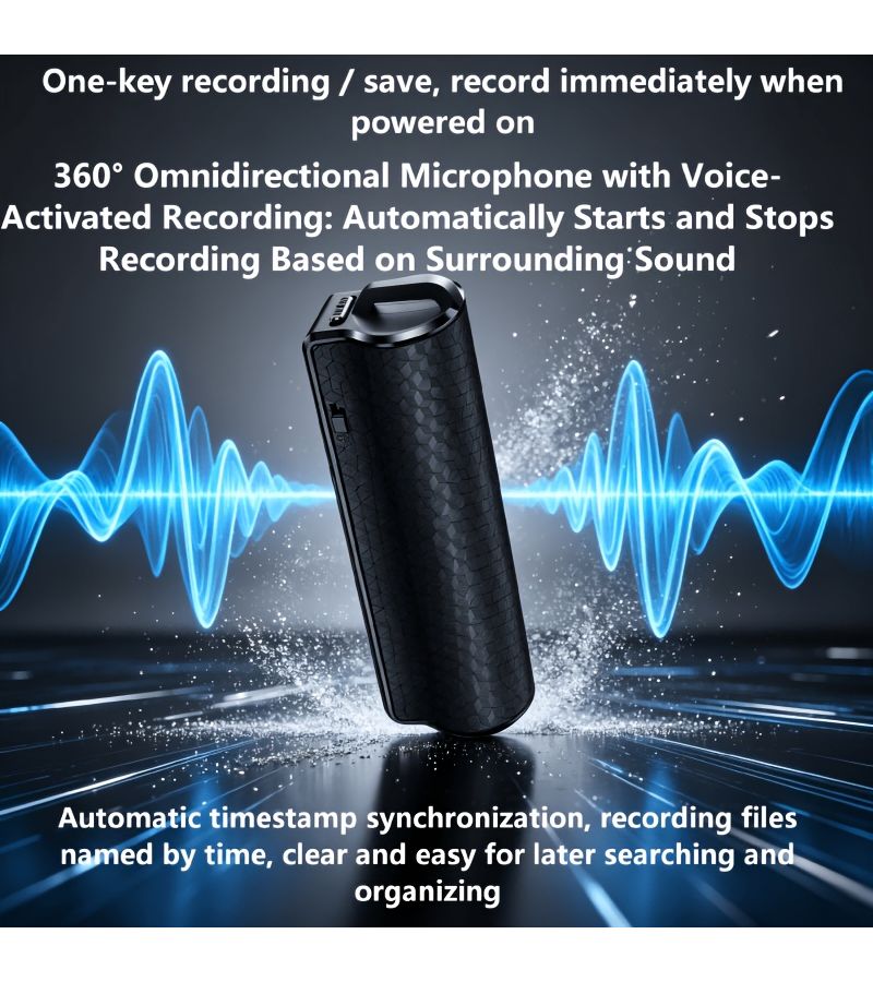 New Long Lasting High Definition Noise Canceling 8G Voice Recorder Magnetic Business Voice Recorder - Image 3