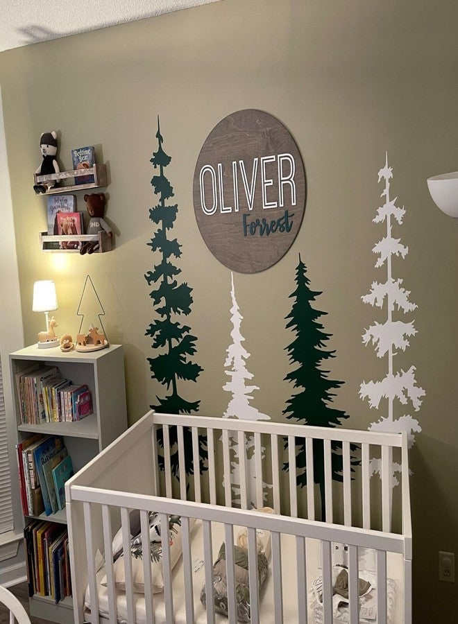 SUNVERSE Large Pine Tree Stencils for Painting on Wood Fence Giant Wall Stencils Reusable Forest Tree Mural Templates for Wall Garden Fence Window Furniture - Image 4