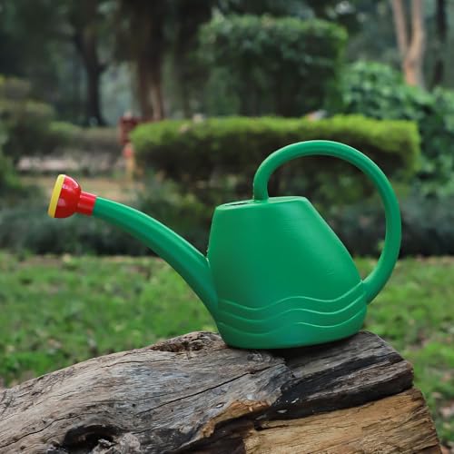 Klassic Watering Can (1.8L)| Plastic Green Water Can with Sprayer for Plants/Garden | Indoor Outdoor Watering Shower Can | Sprinkler for Plants | Watering Hand Bottles for Garden | Water Spray Can - Image 1