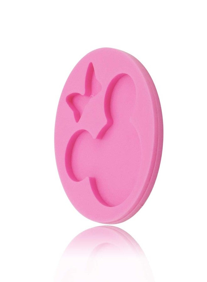 Seedomes Cute Mouse Head Bow Silicone Mold for DIY Chocolate Candy Pudding Gum Paste Cupcake Cake Topper Decoration Desserts Jelly Shots Handmade Ice Cream Ice Cube Crystal Soap Mould Fondant Mold - Image 3