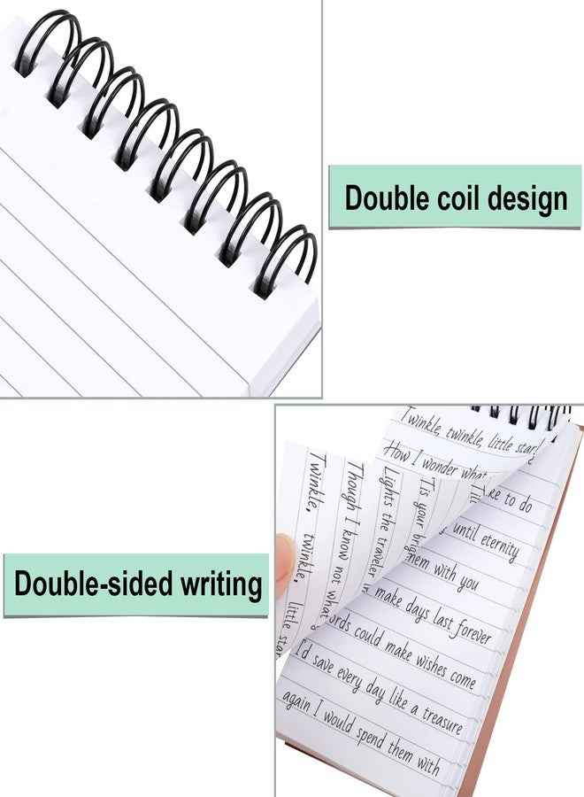 Utron 6Pcs Spiral Notebook, Double Loop Pocket Notebook, Office Style Mini Notebooks, Pocket Small Notepad, Small Notebooks 3x5, Small Spiral Notebook for Home School Office Travel Accessories - Image 3