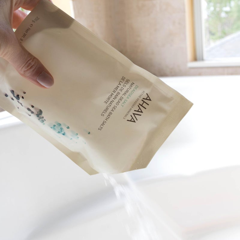 AHAVA Dead Sea Mineral Bath Salt- Intense Relaxation for Body & Mind, Elevates Moisture, Softens & Eases Sore Muscles, Enriched by Exclusive Dead Sea Salt & Osmoter, 8.5 Oz. - Image 3