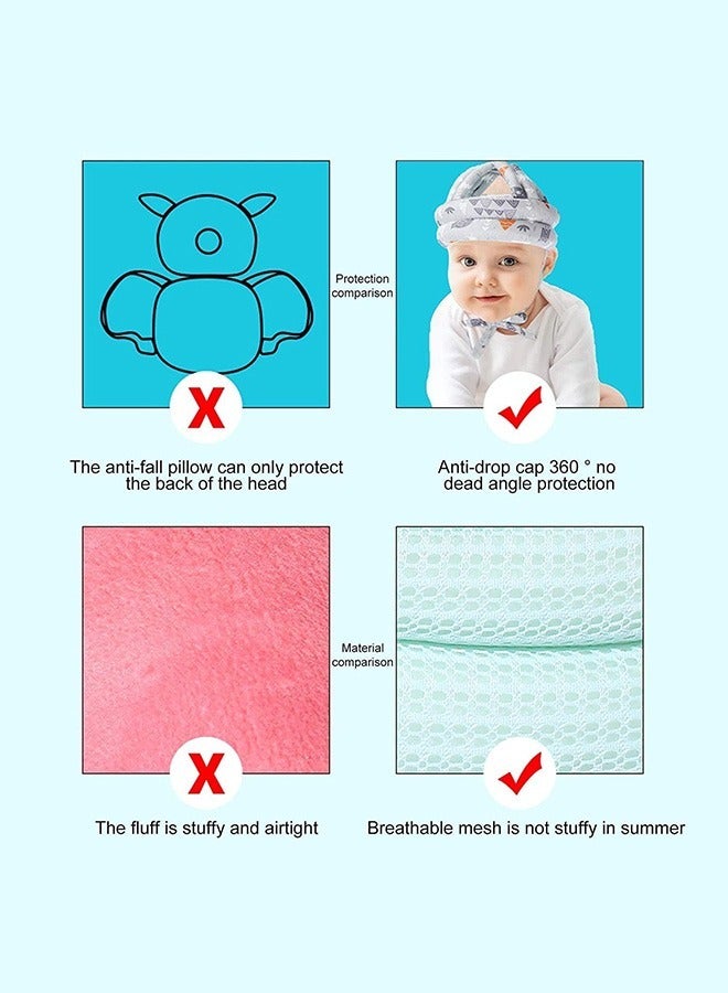 Baby Children Infant Toddler Adjustable Safety Helmet ，Headguard Protective Harnesses Cap,Protecting the chin and ears， Providing Safer Environment When Learning to Crawl Walk Playing - Image 3
