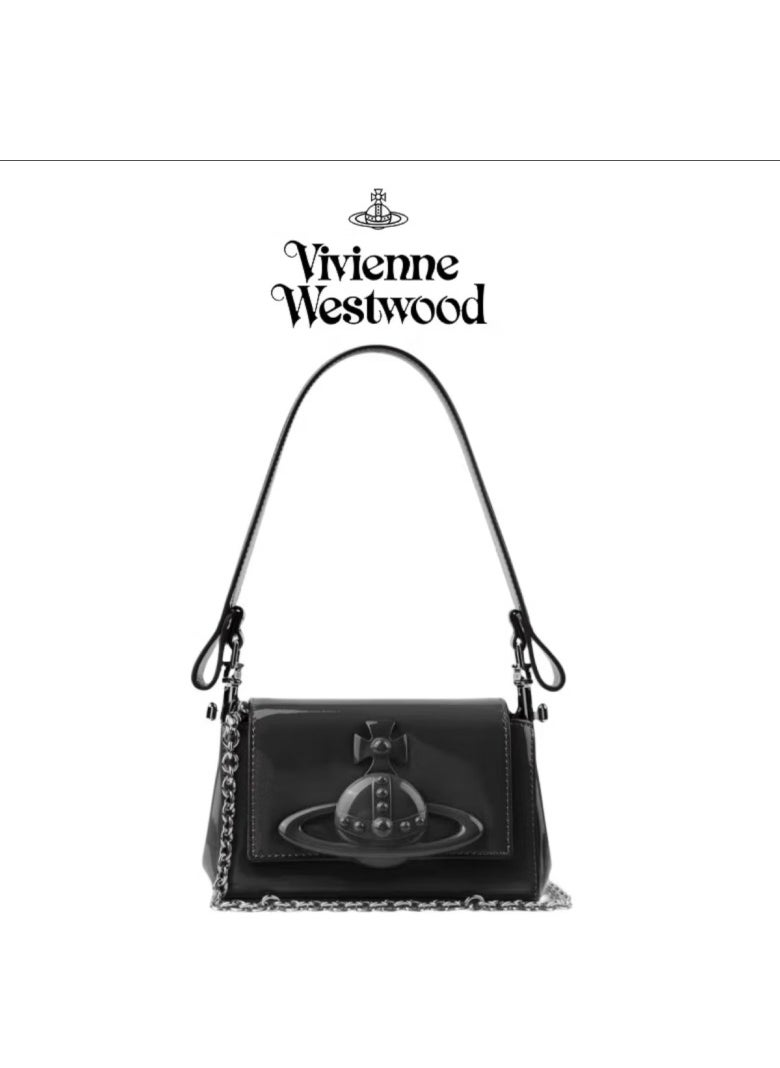 West Queen Saturn Bag Hand Crossbody shoulder Bag Black relief large Saturn trumpet - pzsku/Z5B169A4D7ECC36ADF27FZ/45/1741073491/7ff4cf7e-650a-45d4-abd9-55af93178d4c