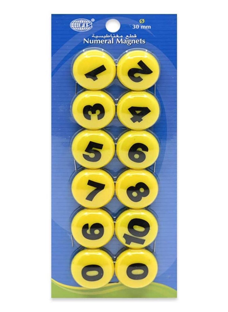 FIS FIS Numerical Magnets English Language Each set Includes 12 Pieces each and Pack Includes 3 Sets (20mm set, 30 mm set,  40 mm set) -FSMIN203040/3  - Image 3