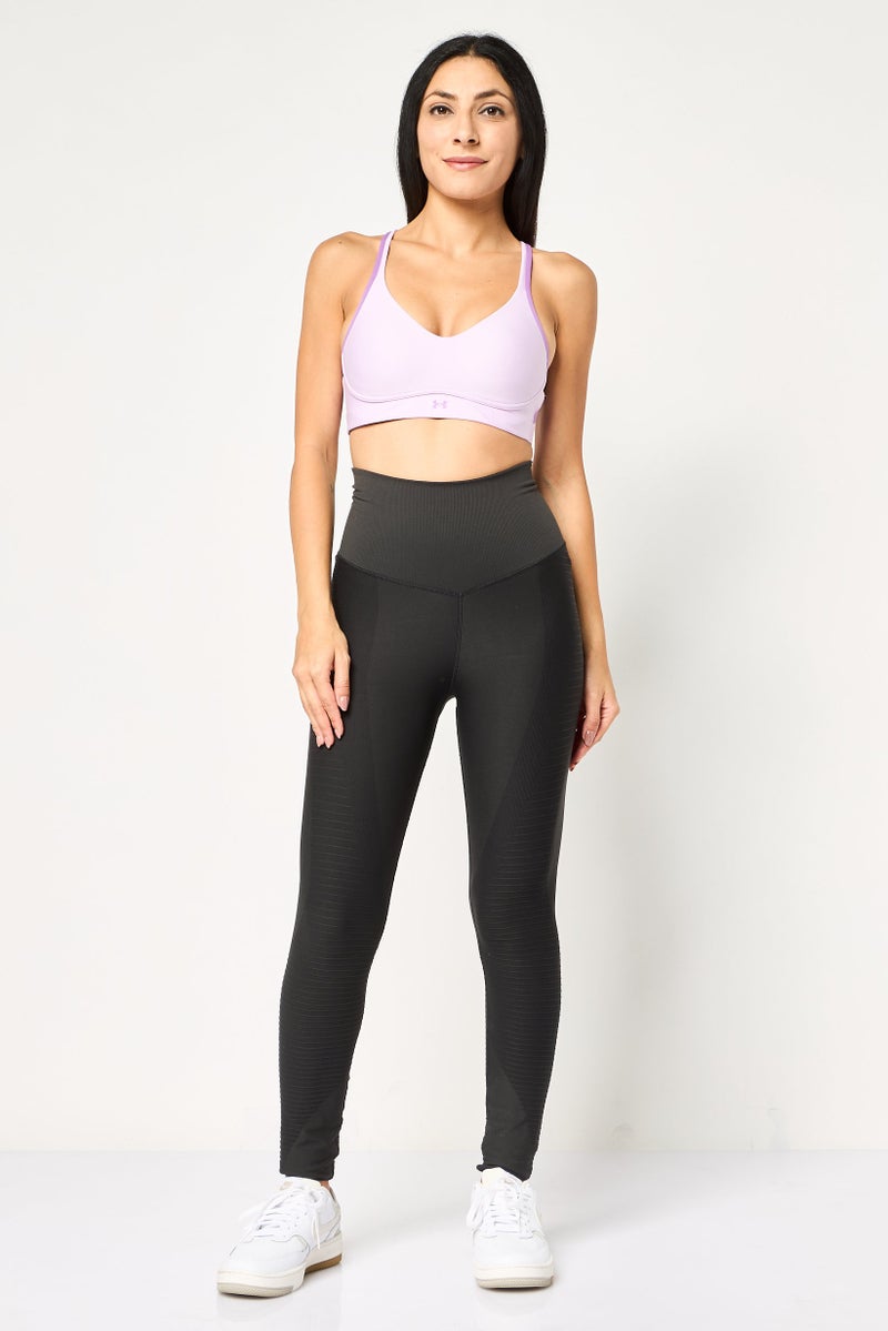 UNDER ARMOUR حمالة صدر رياضية للنساء مزودة بوسادات، لافندر - Image 3