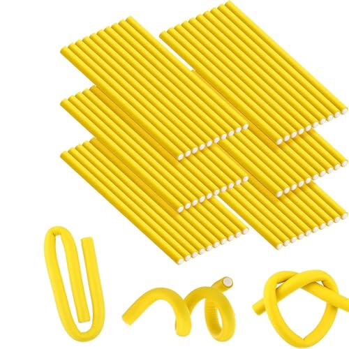 SWEETPEA�.Fx Flexible Curling Rods Flexi Rods Hair Curlers Set,Twist Foam Hair Rollers No Heat Hair Curlers Rollers,Steel Pintail, Rat Tail Comb for Short and Long Hair (0.3 X 7 INCH(EXTRA SMALL) 10PCS) - Image 4