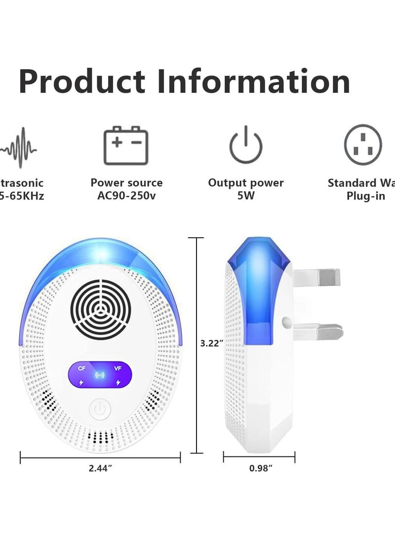 general Ultrasonic Pest Repeller, Powerful Mouse Repellent plug in Pest Control - Ideal for Mice, Rats, Mosquitoes, Cockroach, Moths, Ants - Image 4