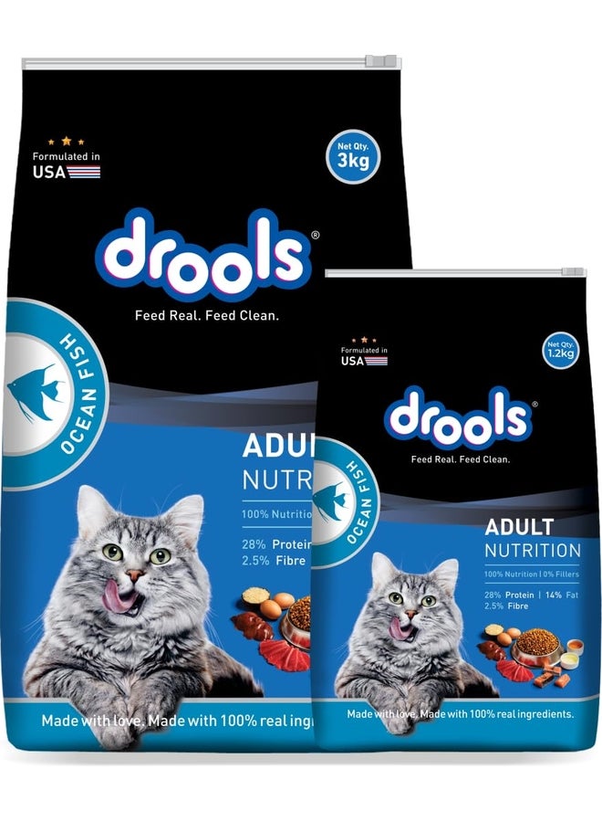 Drools Adult Dry Cat Food, Ocean Fish - Image 2