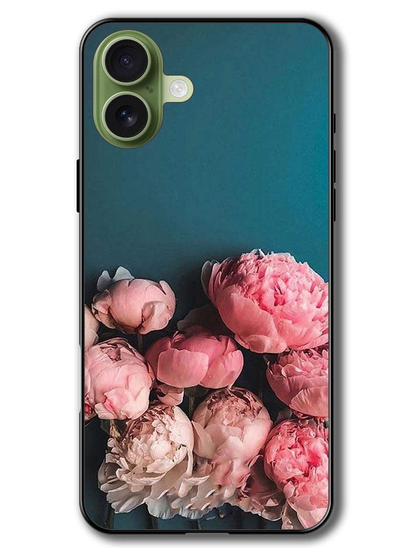 Theodor Case Compatible with Apple iPhone 17 6.3 Inch Protection Shockproof Bumper Cover Flowers - Image 1