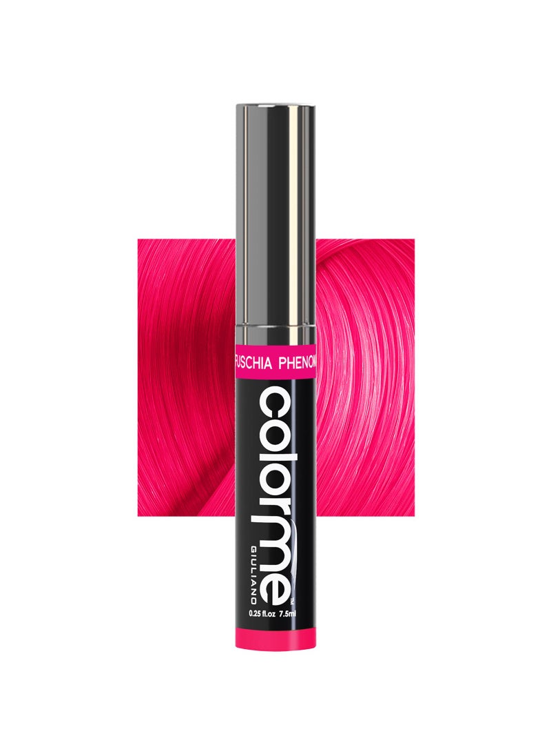 Colorme Root Touch Up Temporary Hair Mascara to color and Blend Semi Permanent Dye regrowth. Washes Out (FUCHSIA)
