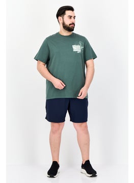 Reebok Men Sportswear Fit Short Sleeve Outdoor T-shirt, Green  - Image 4