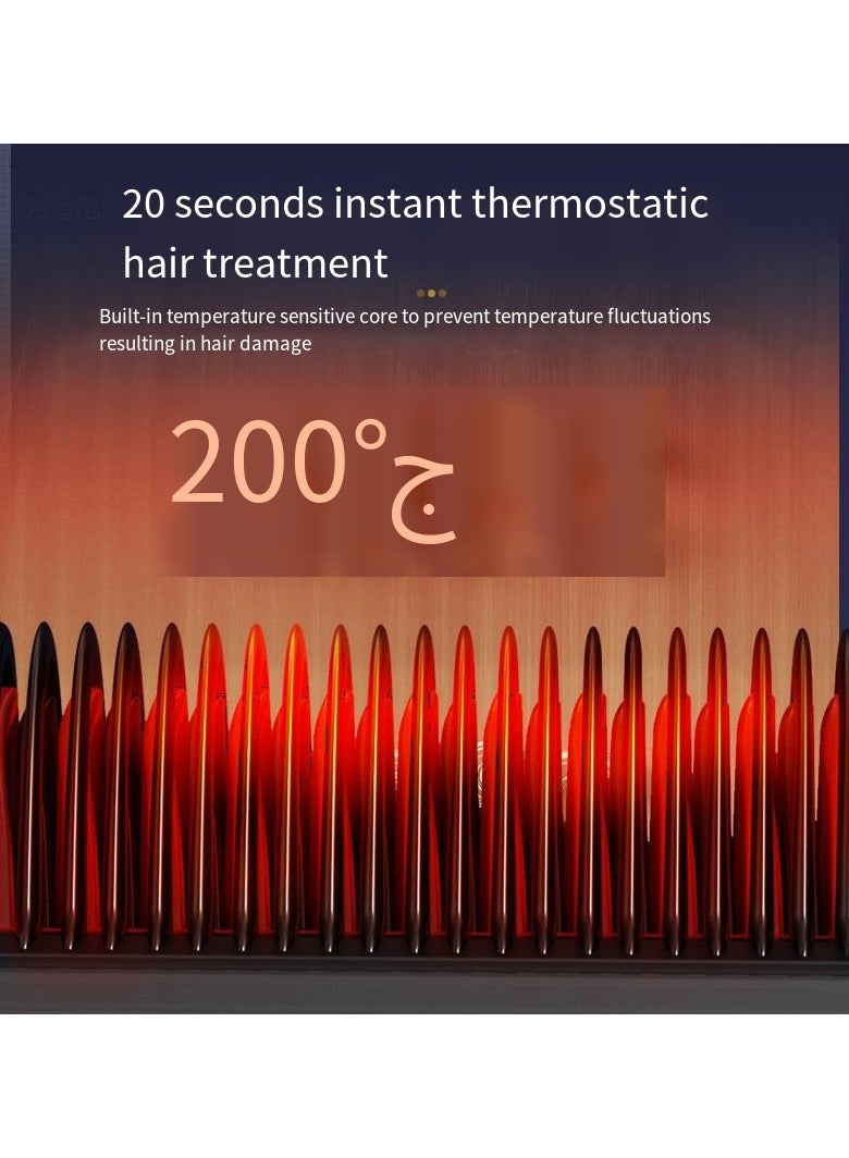 general Mini Ionic Straightening Comb – Travel-Friendly Straightener & Curler for Men/Women, Dual-Use Hair Styling Tool - Image 5