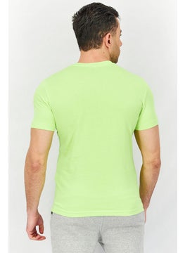 DIESEL Men Crew Neck Short Sleeve Graphic Print T-shirt, Lime Geen  - Image 3