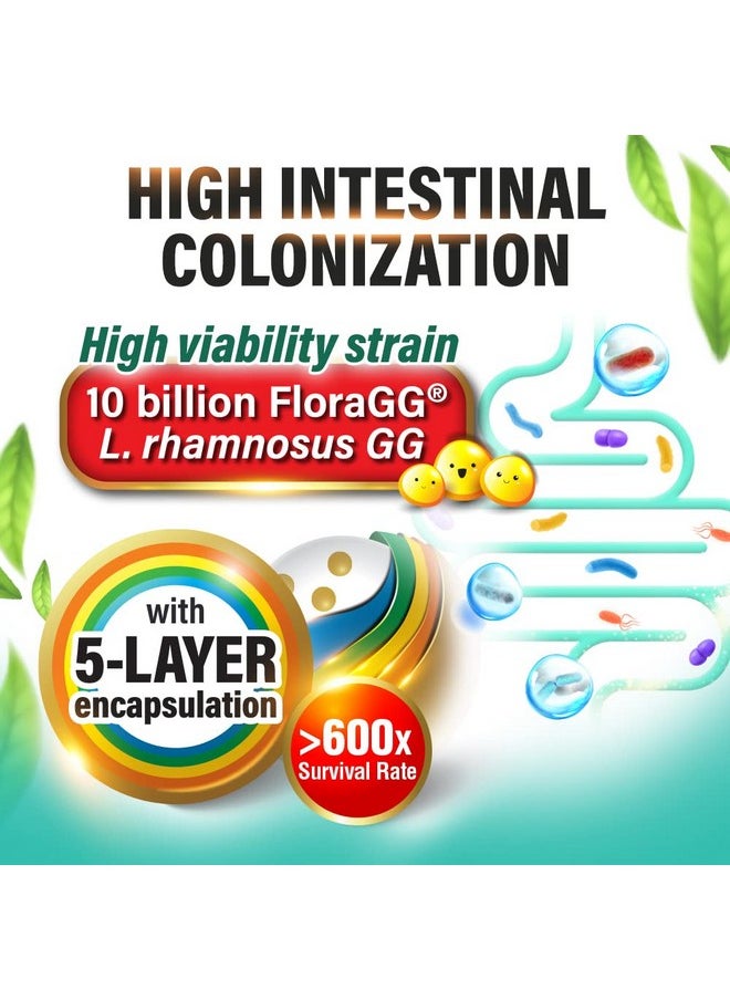 LABO Nutrition - Fibergg Lactobacillus Rhamnosus Gg 10 Billion Cfu Active Probiotics And 7G Sunfiber Prebiotic Fiber Supplement Support Healthy Intestinal Immune Health Gluten Free 30 Sachets - Image 1