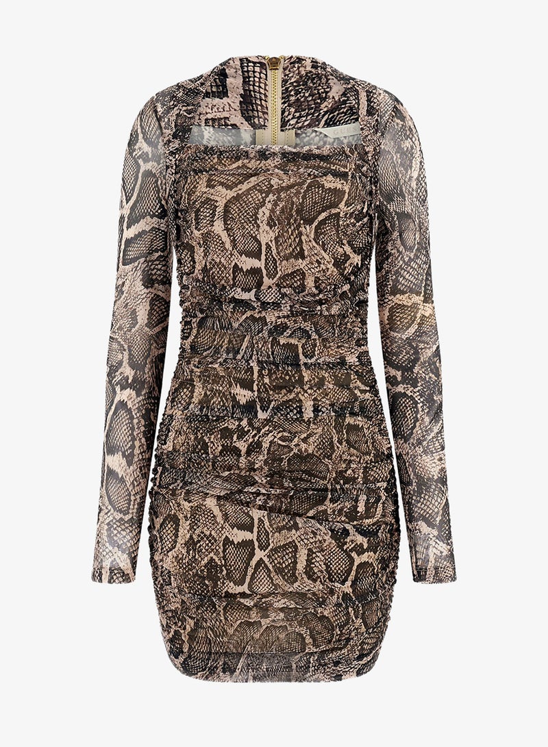 GUESS Long Sleeve Bernardette Mini Dress - Image 5