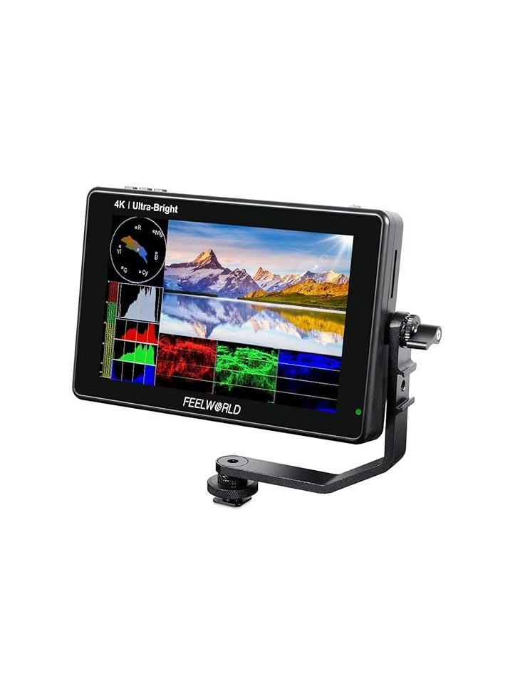 فيل وورلد شاشة كاميرا FEELWORLD LUT7S بحجم 7 بوصة – دعم 3D LUT، مدخل HDMI و3G-SDI، شاشة لمس فائقة السطوع بدقة 4K للمصورين وصناع الأفلام - Image 1