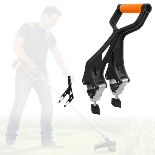 KJX Upgraded Shovel Handle Extension, Ergonomic Weed Trimmer Handle Replacement, Back Saver Attachment Universal Fit for Weed Trimmers, Rakes, String Trimmers, Shovels and More Yard Tools - Image 1