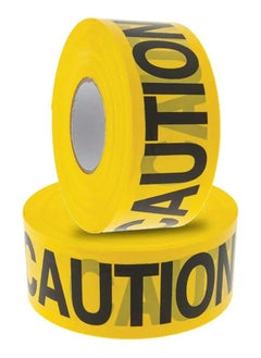 BERRY Set of 2 – 200m Caution Warning Tape – High Visibility Safety Barrier Tape for Construction, Emergency & Hazard Zones  - Image 1