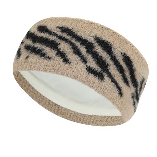 FabSeasons Acrylic Woolen Skull Stretch headband/ear warmer/cap/Hair Accessory for women & Girls for winters, has faux fur lining inside - Image 1