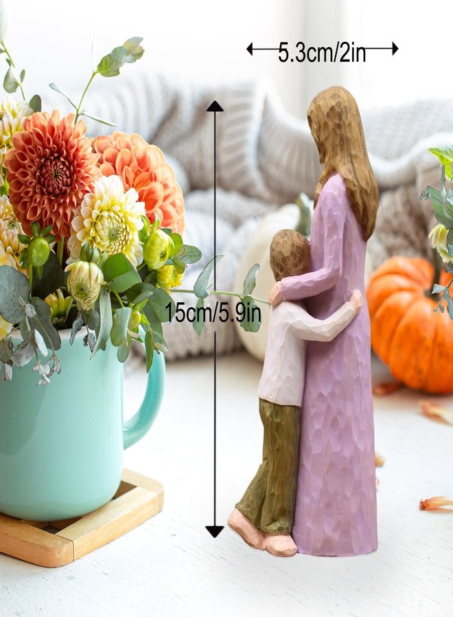 AcowSpt Mom Gifts from Son, Boy Mom Gift, Gift for Moms from Son, Mother of The Groom Gifts, Sculpted Hand-Painted Figurine - Image 3