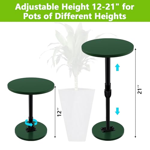 Axcoix 2 Pack Adjustable Height Plant Risers for Inside Pots, 12-21" Planter Inserts for Large Pots, Pot Fillers for Tall Square Round Taper Planters (6" 8" 10" Base or Top) - Image 4