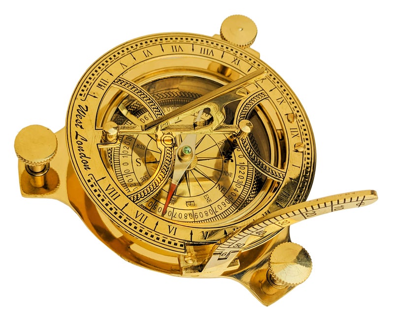 NAUTICALMART 5" Sundial Compass Solid Brass Sun Dial - Image 5