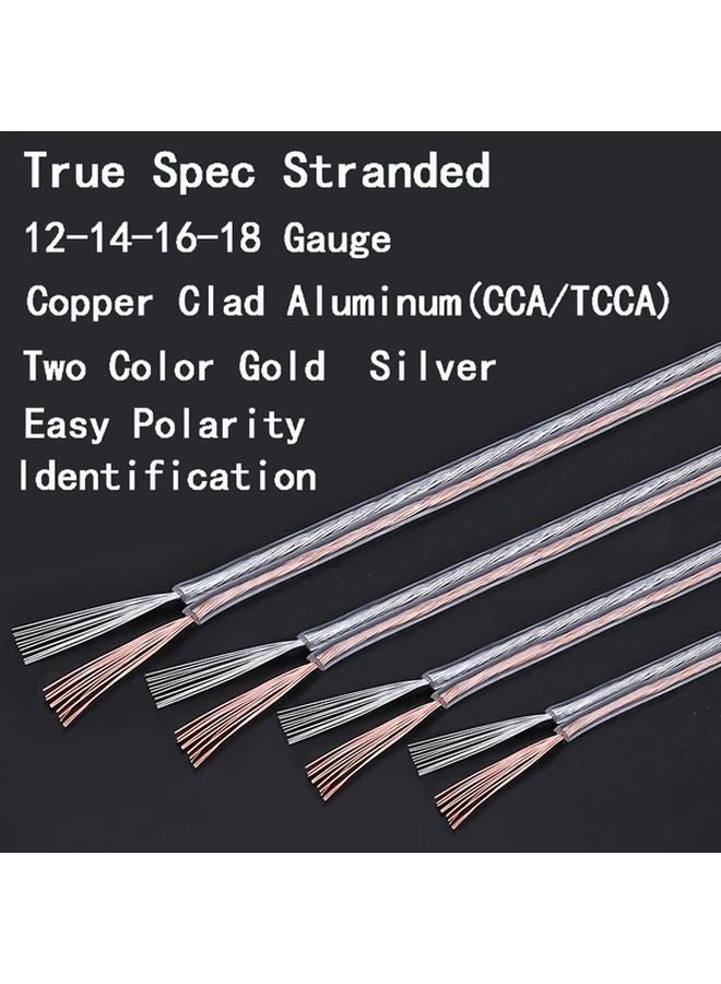 18AWG 362 بوصة سلك مكبر صوت شفاف نحاس مطلي بالألومنيوم CCA للإضاءة الخارجية LED - Image 5