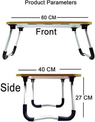 BBD Portable Laptop Folding Table Wood Portable Laptop Table Finish Color Multicolour Pre Assembled - Image 2