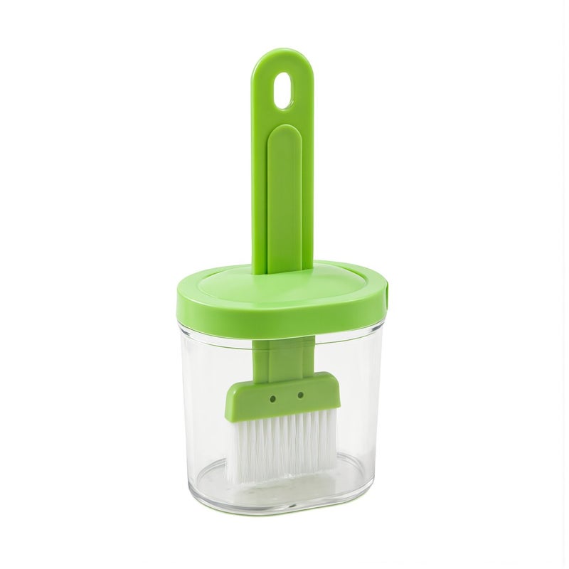 Upgraded No Drip Oil Brush Leak Proof With Oil Dispenser Reservoir Lid Green - Image 4