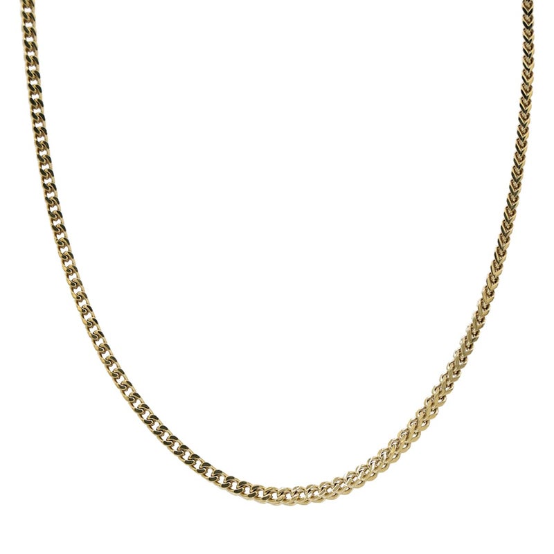 GLD Franco Chain Necklace for Men and Women - 18K 3MM Yellow Gold - 20â€ - Image 1