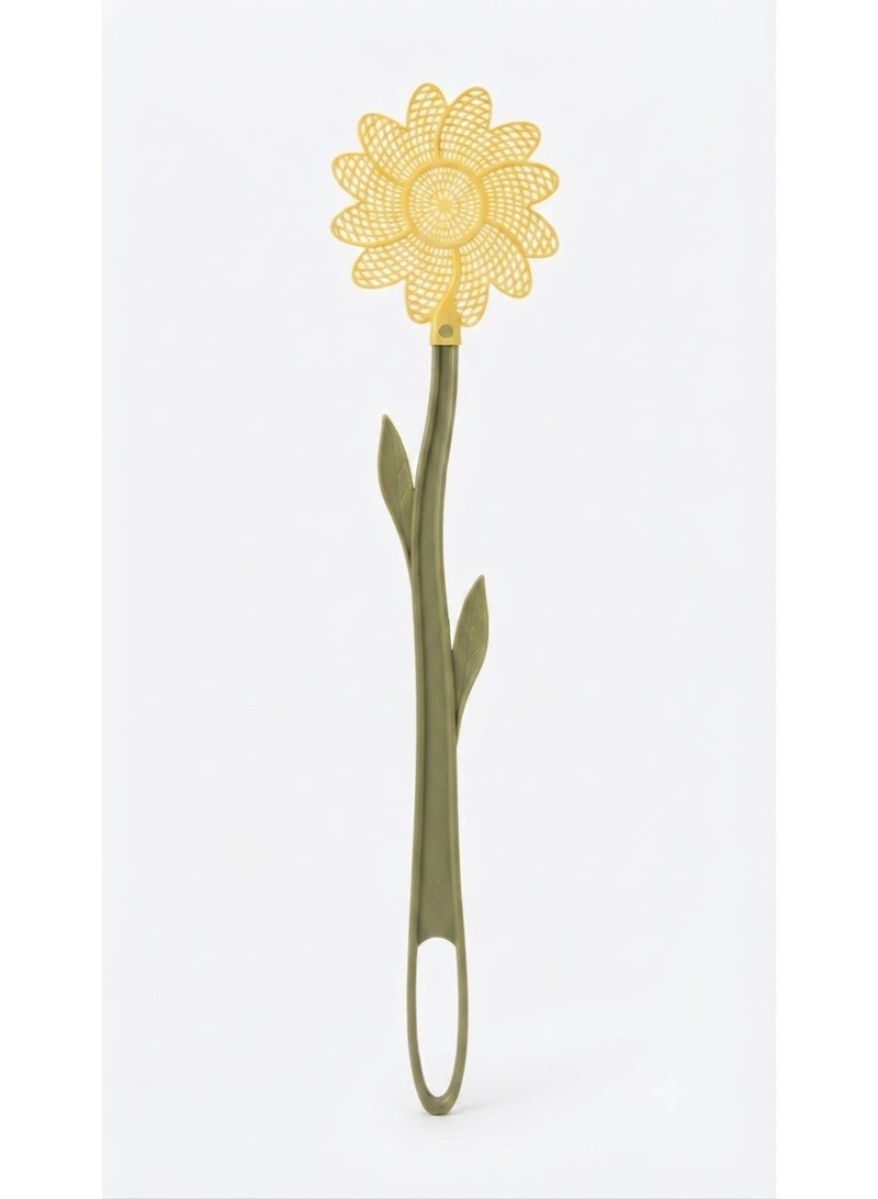Stylish Sunflower Design Fly Swatter - Elegant and Practical Household Cleaning Tool - Image 2