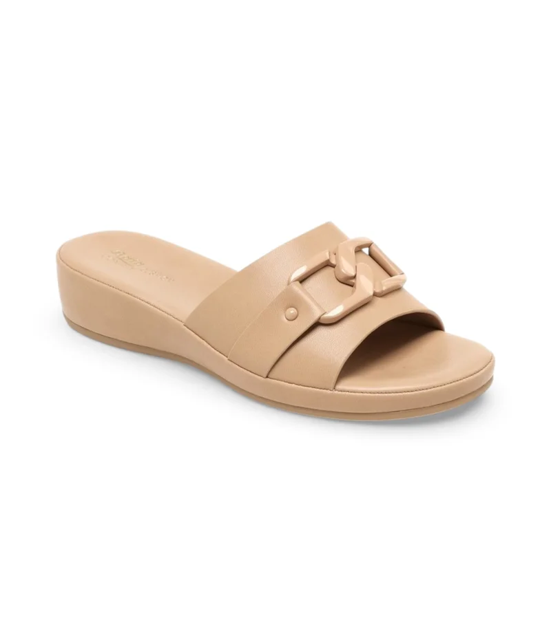 Bata Decorative Buckle Slide Sandals