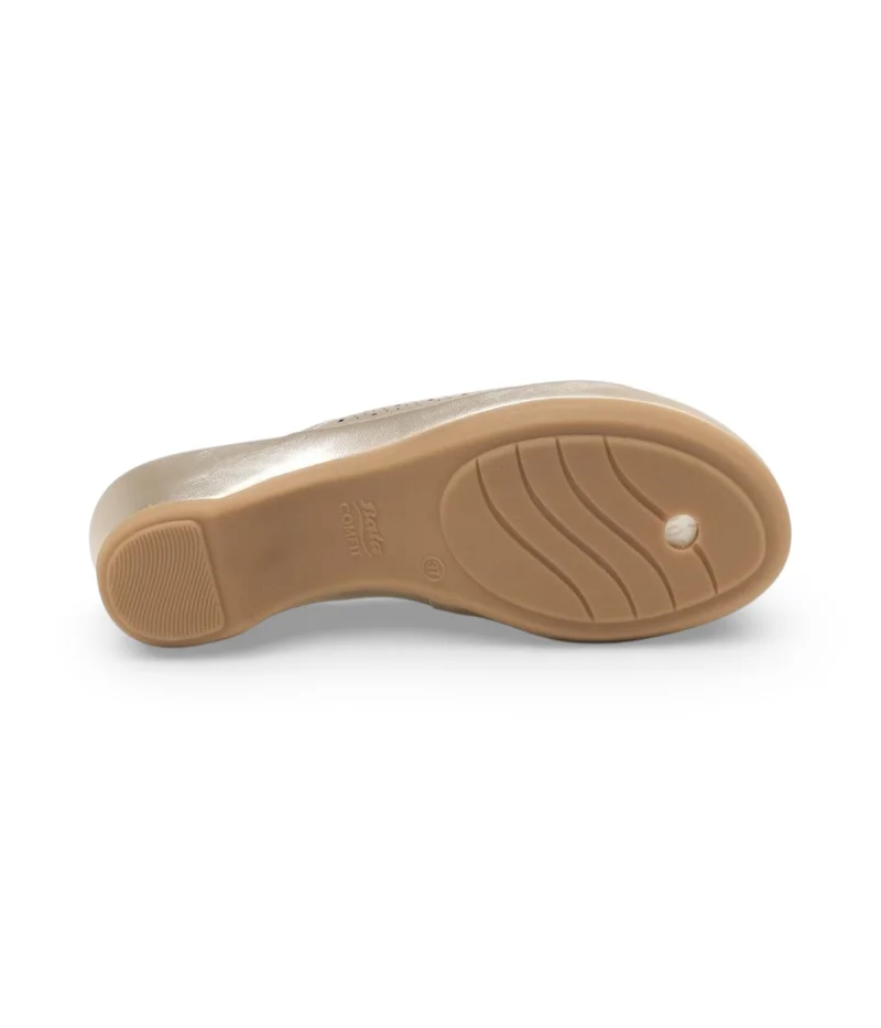 Bata Decorative Buckle Slide Sandals