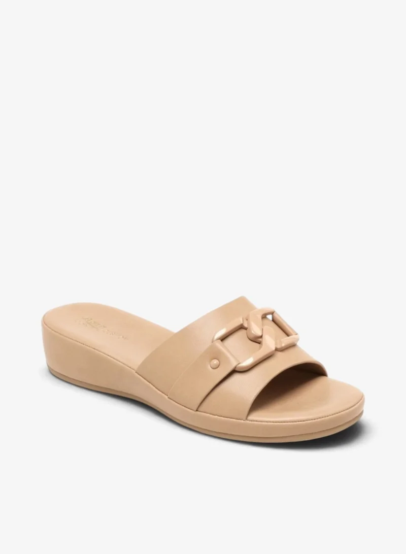 Bata Decorative Buckle Slide Sandals