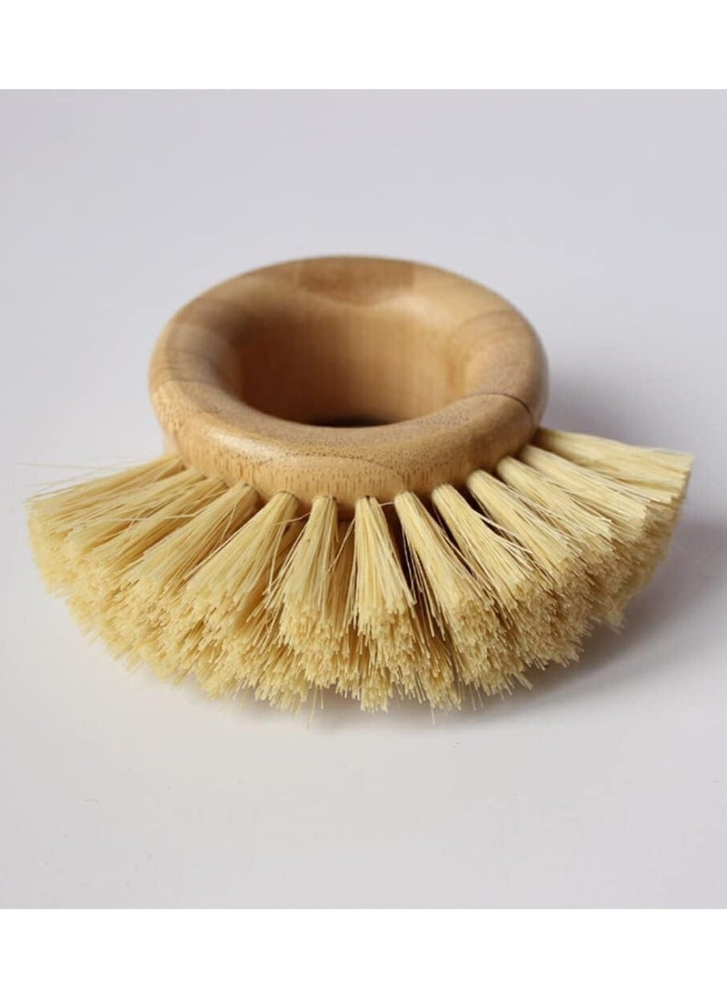 Oasisgalore Kitchen Fruit Vegetable Ring Handle Dishwashing Brush Space Saving Cleaning Tool Pan Scrubbing Stove Household - Image 5
