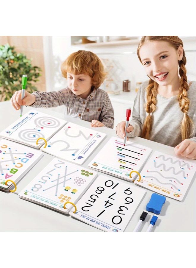 Juseyige Magic Practice Copybook Erasable Pen Control Training For Kids Brain Development - Image 3
