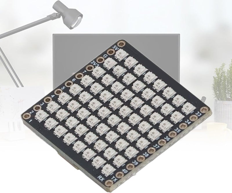 Bewinner 8x8 LED Array Micro Development Board, Development Board with IoT for S3 Chip, RGB LED Display, USB Type C Interface, 4MB Flash Memory - Image 3
