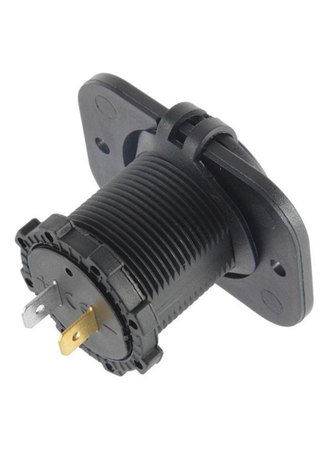 NIBEMINENT Dual USB Car Charger With Cigarette Lighter Black - Image 3