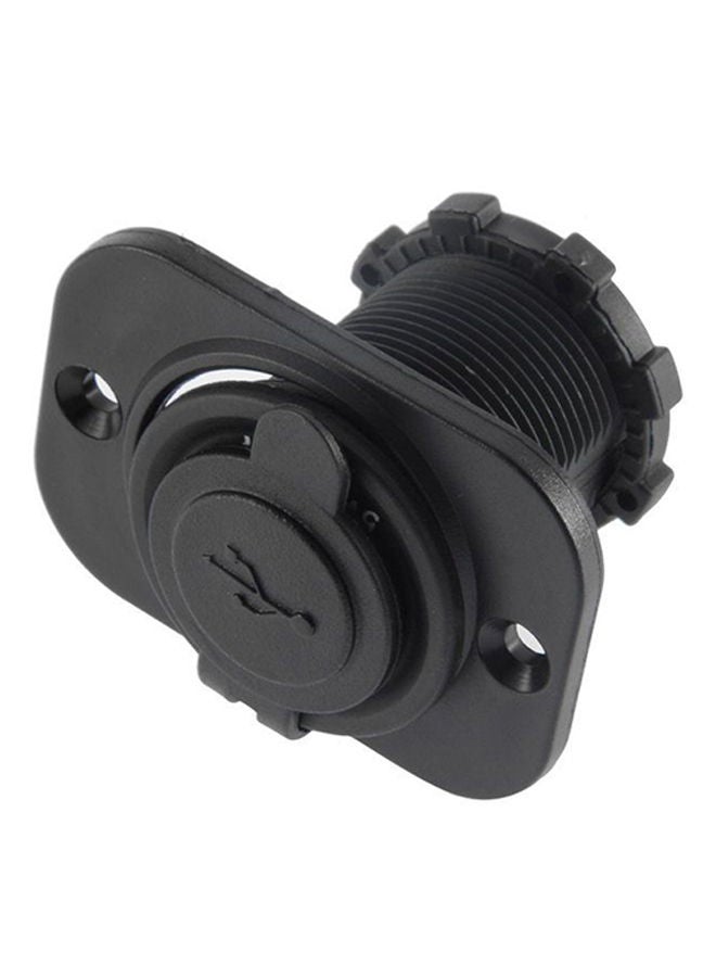 NIBEMINENT Dual USB Car Charger With Cigarette Lighter Black - Image 2