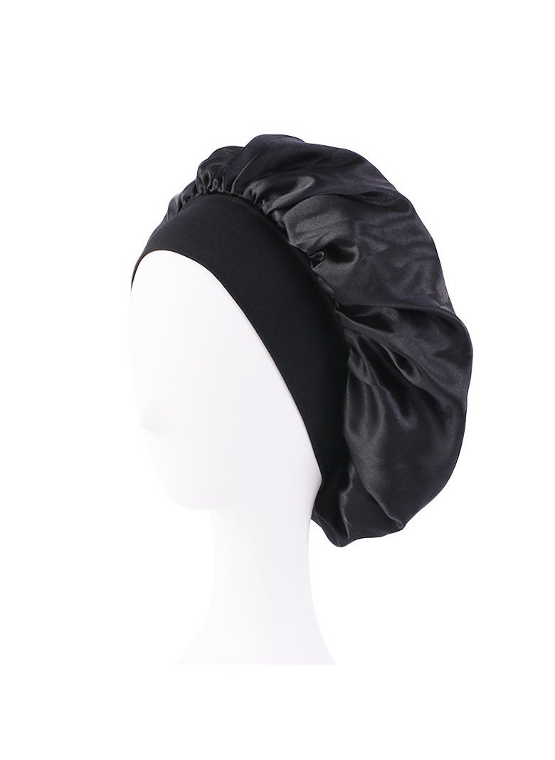 Healife Double Sided Hair Cover Bonnet Black  - Image 3