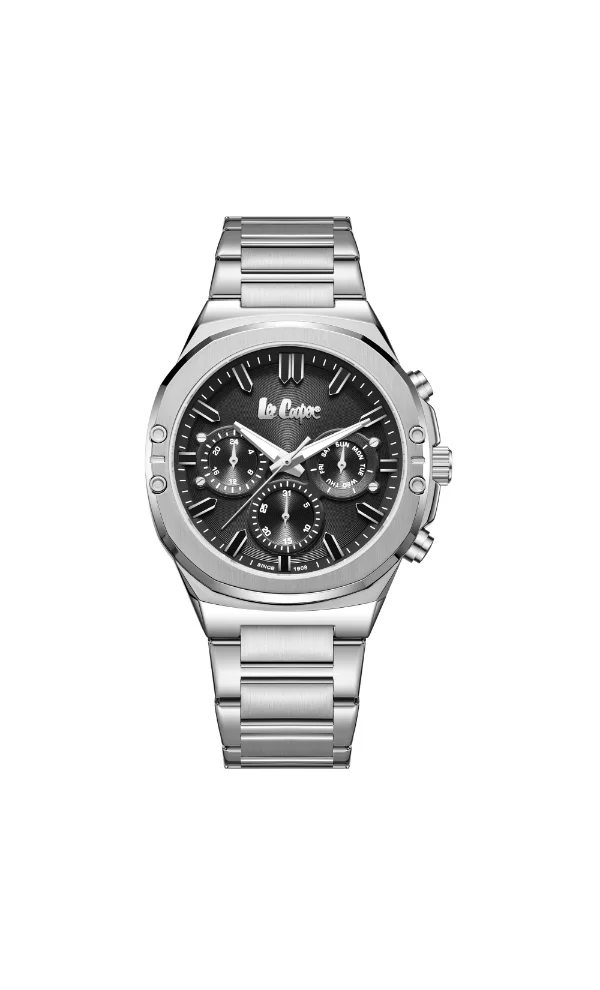 Lee Cooper LEE COOPER LC07991.350 Men's Multi Function Display Watch & Metal Strap Silver