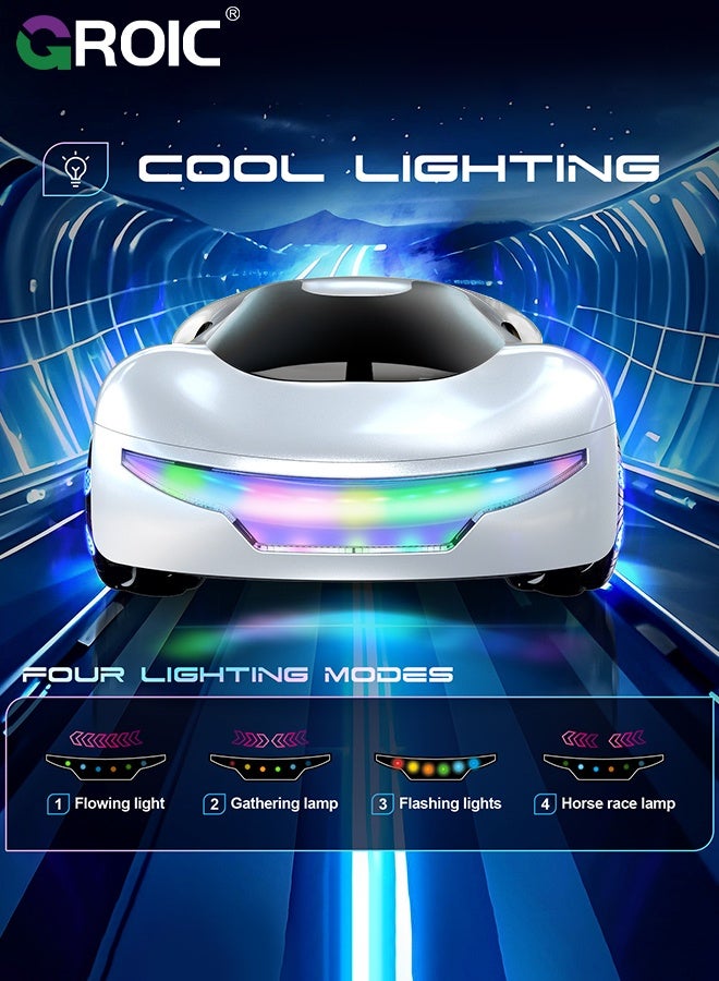 GROIC Futuristic Remote Control Car, Gesture Sensing Rc Stunt Car with Light Spray & Sound, 360° Rotate 2.4GHz RC Cars Toy for Kids,Gesture Control Remote Control Car - Image 4