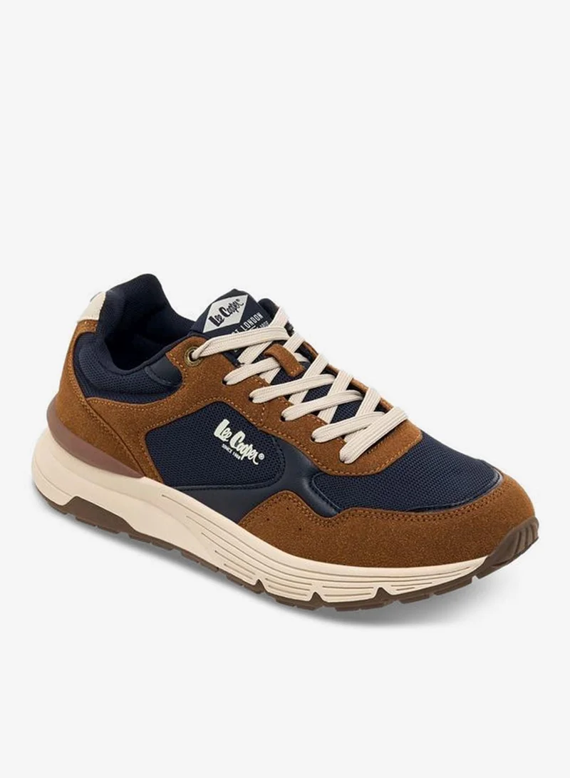 لي كوبر حذاء رياضي رجالي برباط وتفاصيل شبكية