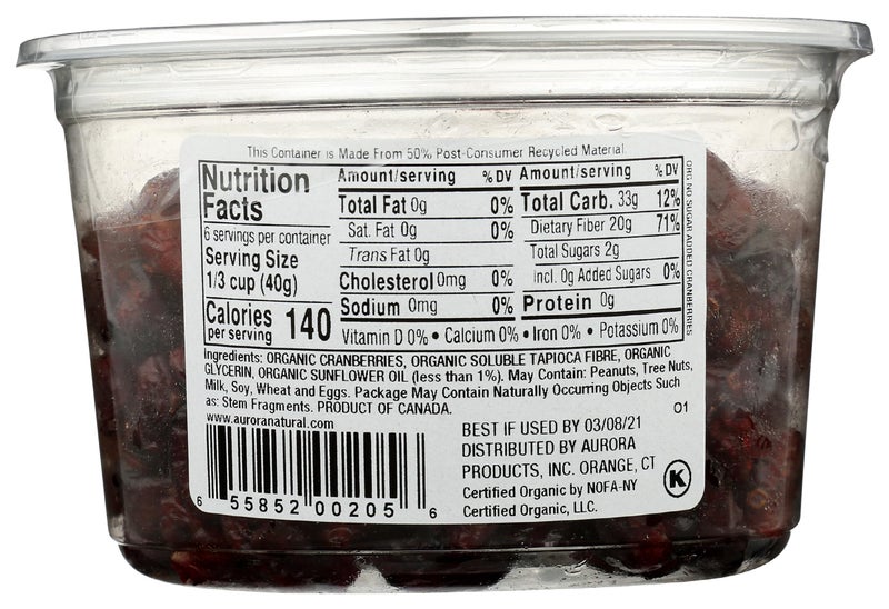 Aurora Products Organic Dried Cranberries, 9 OZ - Image 2