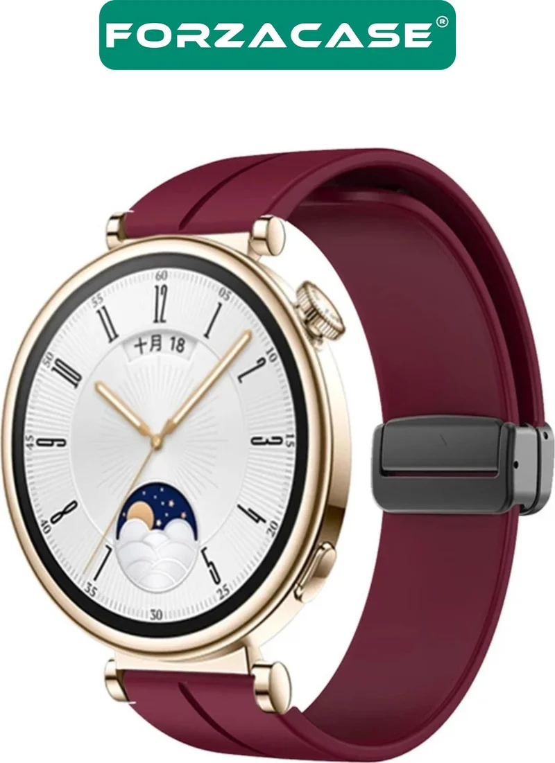 فورزاكاس Huawei Watch GT4 41MM Compatible Silicone Band Strap with Magnetic Buckle - FC612