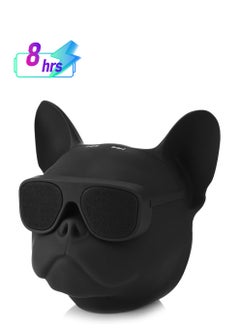 Portable Bluetooth Speaker, French Bulldog Bluetooth Speaker Dog Shaped Stereo Sound Music Player 32G Bluetooth Wireless Speaker with Radio Cool Speaker for Home Party Cafe Bar