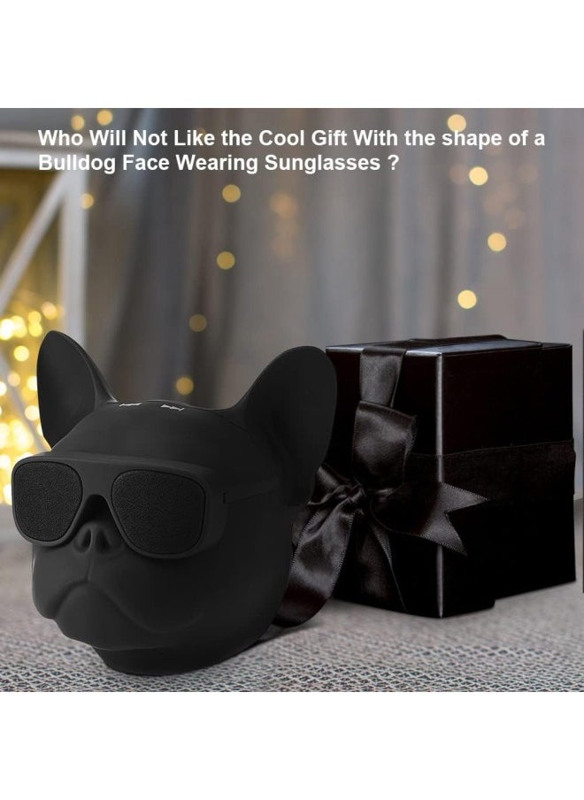 WYBOT - Portable Bluetooth Speaker, French Bulldog Bluetooth Speaker Dog Shaped Stereo Sound Music Player 32G Bluetooth Wireless Speaker with Radio Cool Speaker for Home Party Cafe Bar - Image 1