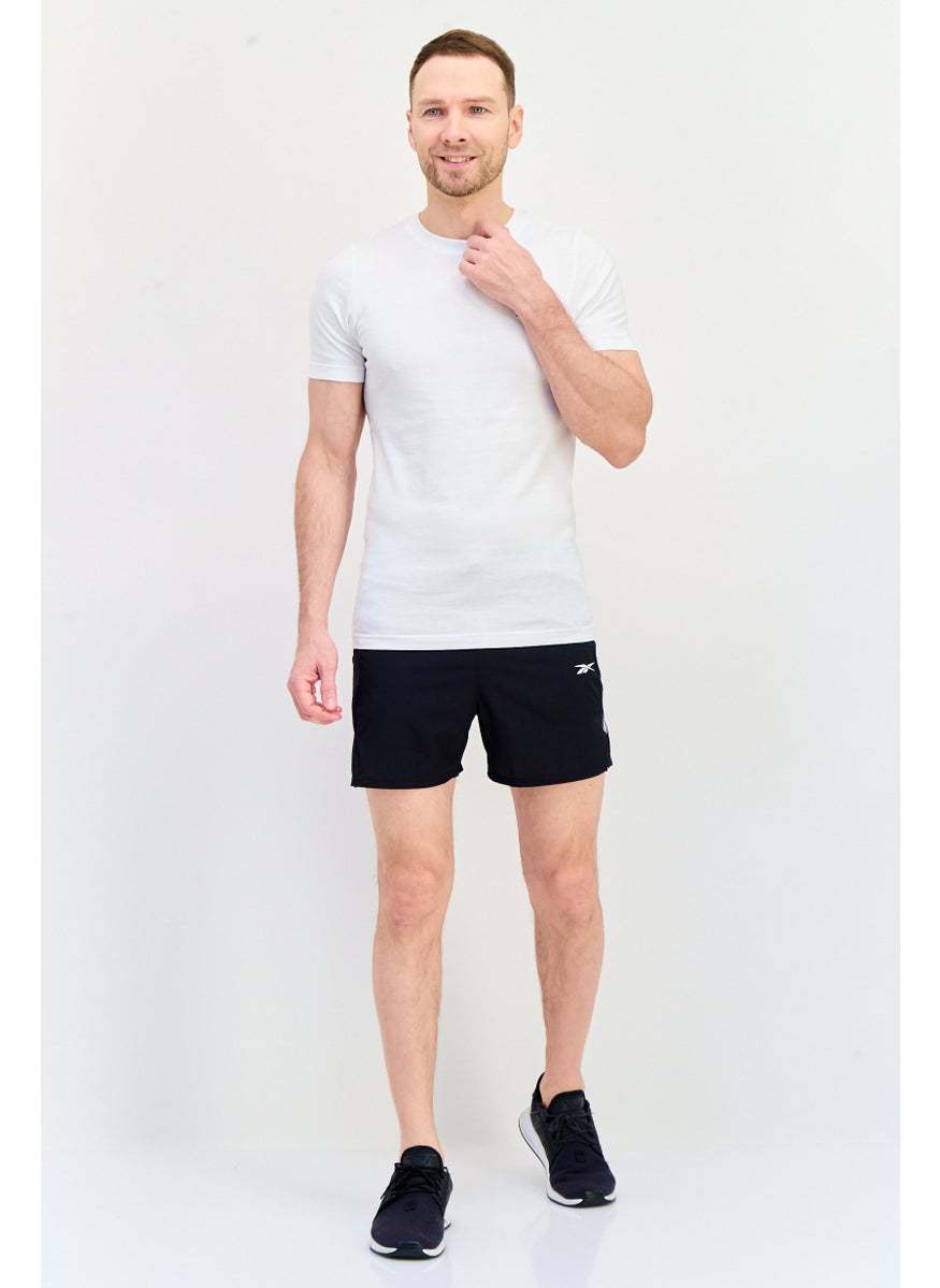 Reebok Men Sportswear Fit Brand Logo Running Shorts,Black  - Image 4
